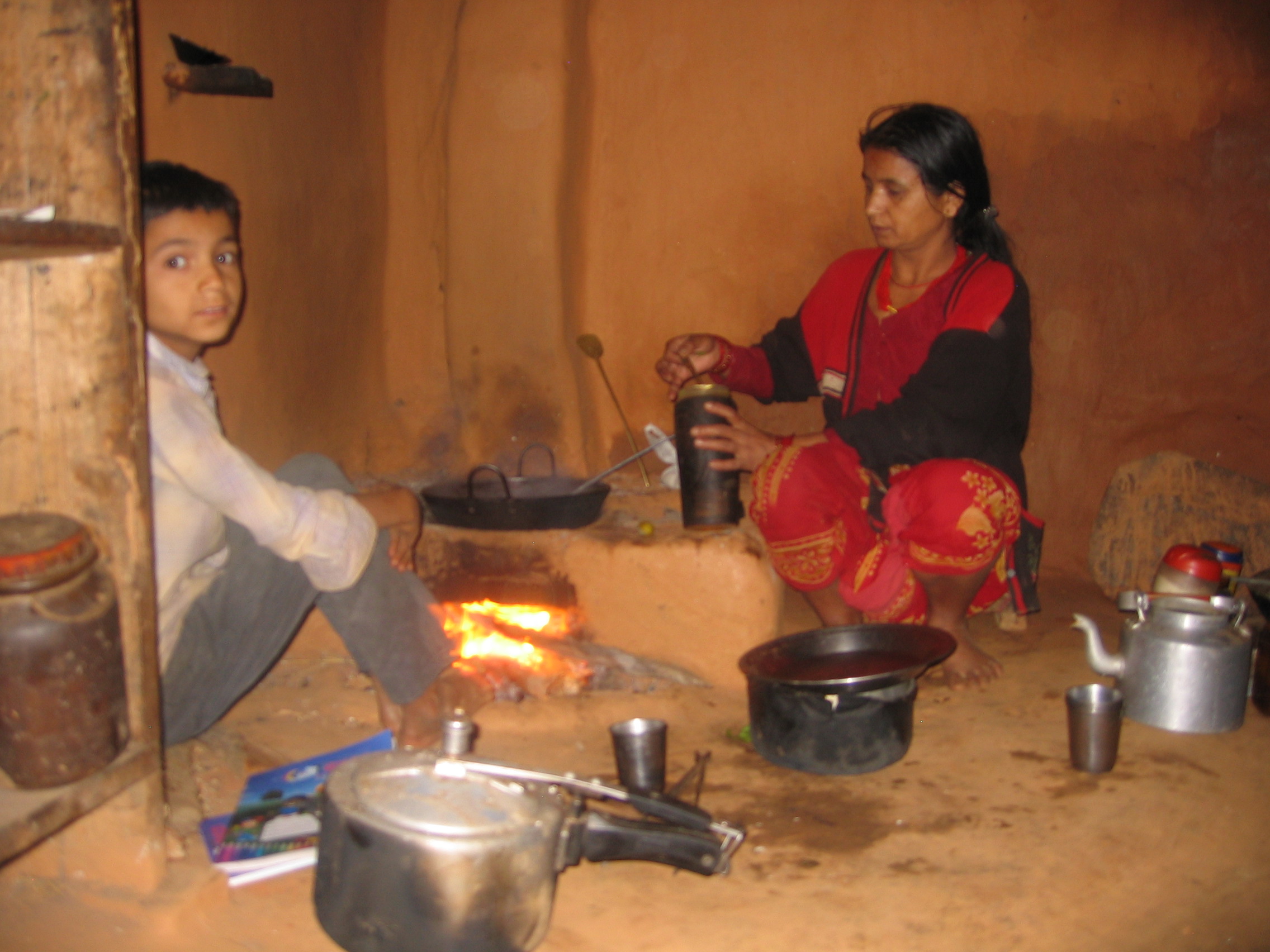 Tihar with Sara's mother, October 27, 2014